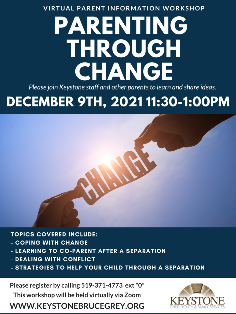 VIRTUAL Parent Information Workshop – Parenting Through Change
