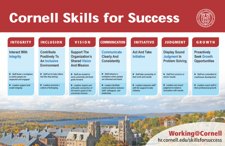Leadership Skills for Success Working at Cornell